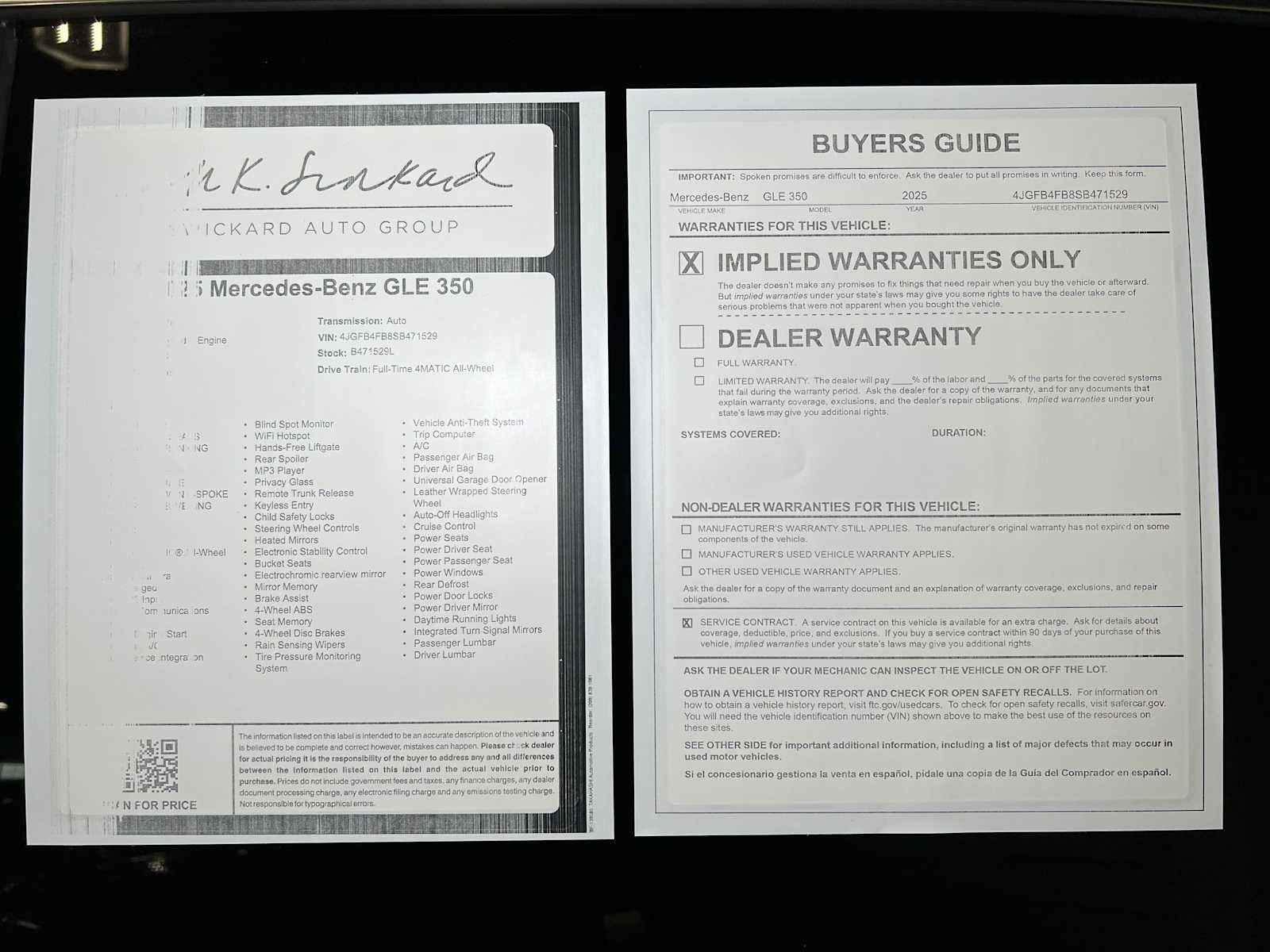 2025 Mercedes-Benz GLE GLE 350