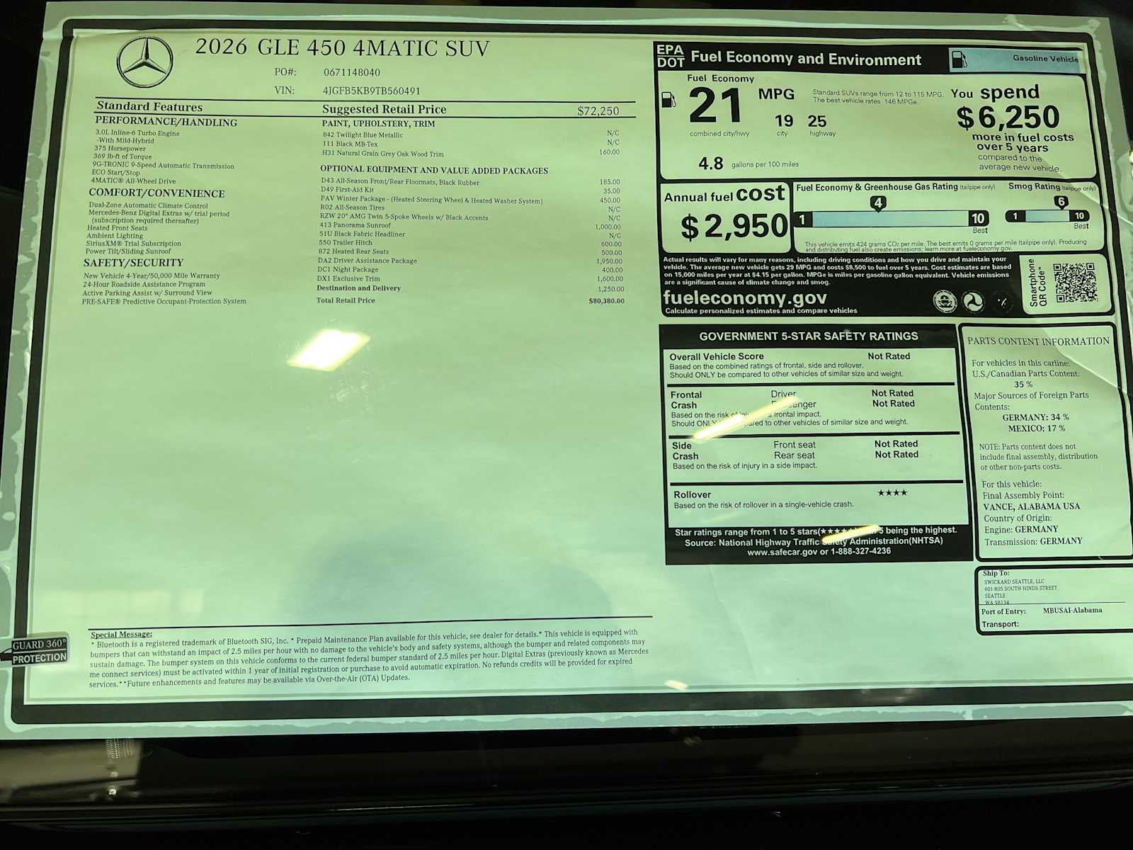 2026 Mercedes-Benz GLE GLE 450