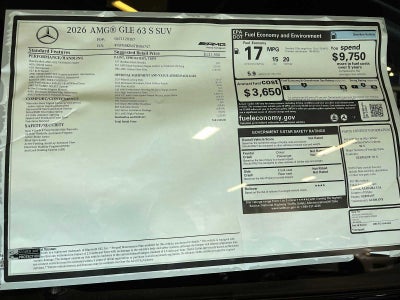 2026 Mercedes-Benz GLE AMG® GLE 63 S