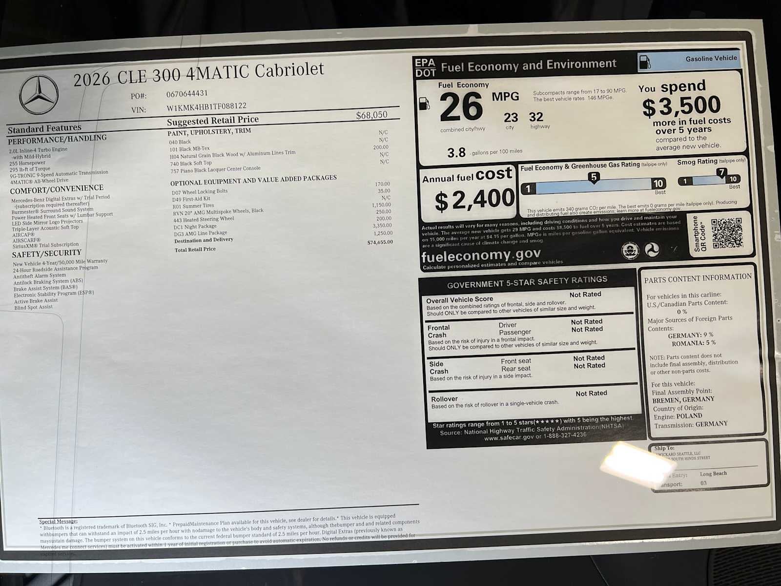 2026 Mercedes-Benz CLE CLE 300