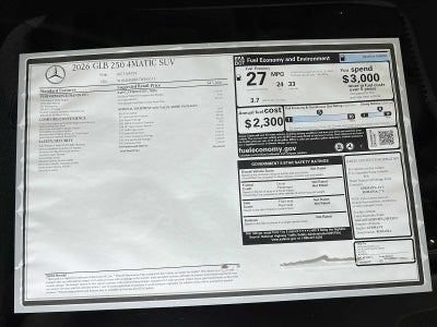 2026 Mercedes-Benz GLB GLB 250