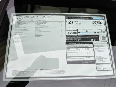 2026 Mercedes-Benz GLB GLB 250