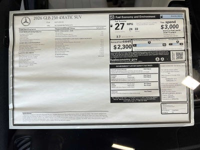 2026 Mercedes-Benz GLB GLB 250