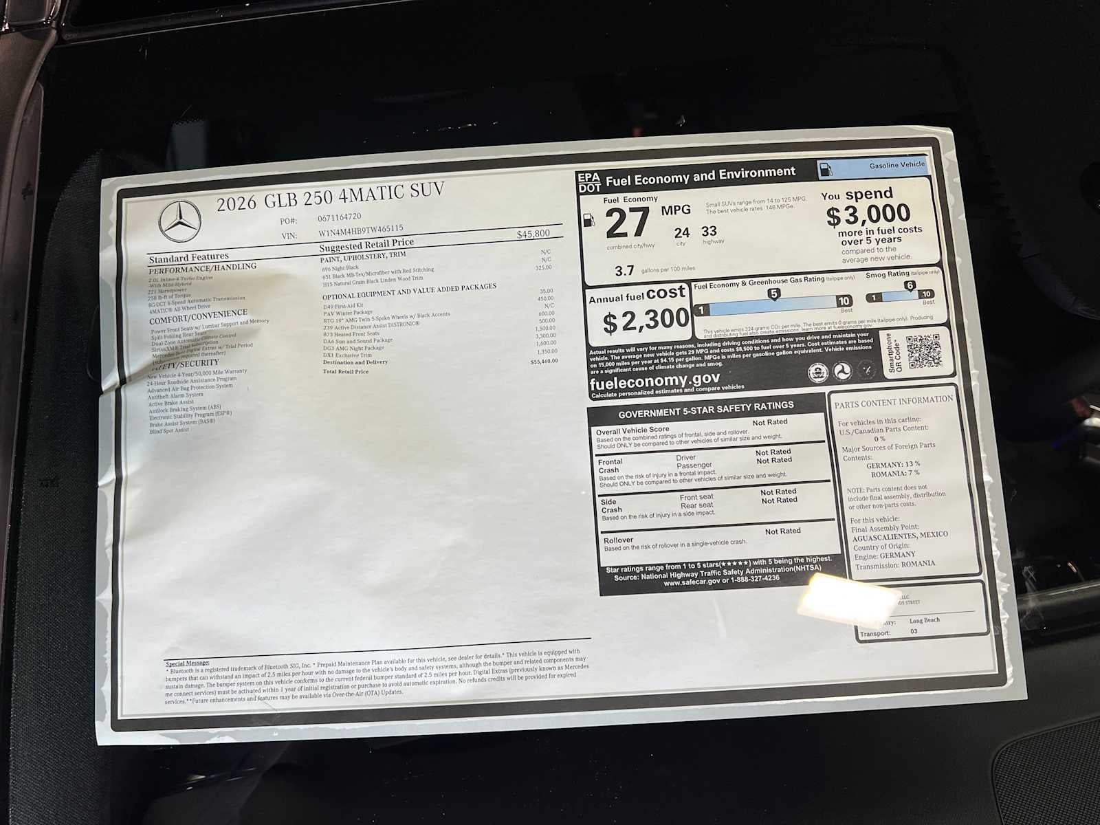 2026 Mercedes-Benz GLB GLB 250