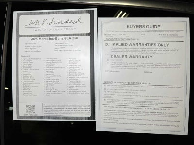 2025 Mercedes-Benz GLA GLA 250