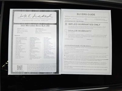 2025 Mercedes-Benz GLA GLA 250