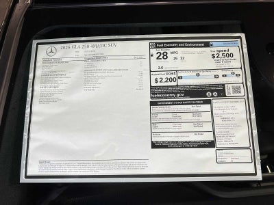 2026 Mercedes-Benz GLA GLA 250