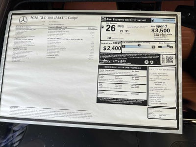 2026 Mercedes-Benz GLC GLC 300