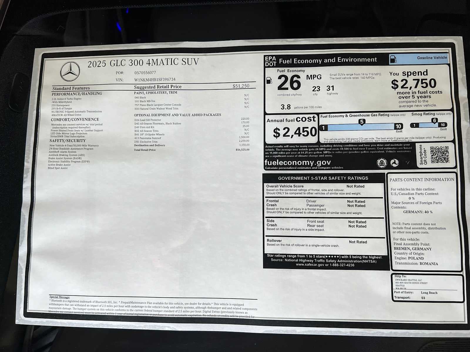 2025 Mercedes-Benz GLC GLC 300