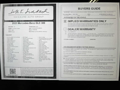 2025 Mercedes-Benz GLC GLC 300