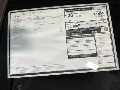 2026 Mercedes-Benz GLC GLC 300