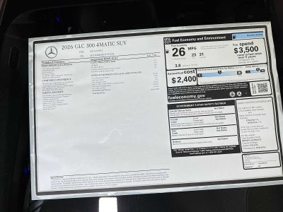 2026 Mercedes-Benz GLC GLC 300