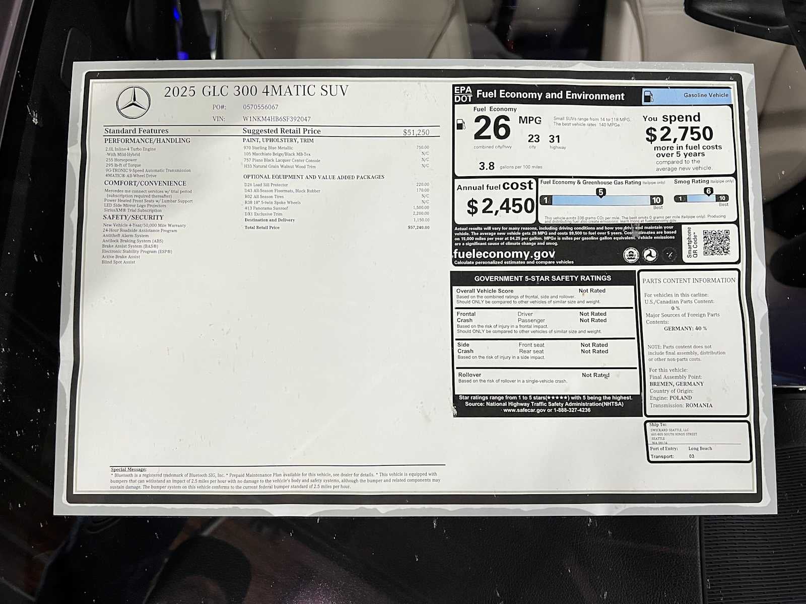 2025 Mercedes-Benz GLC GLC 300