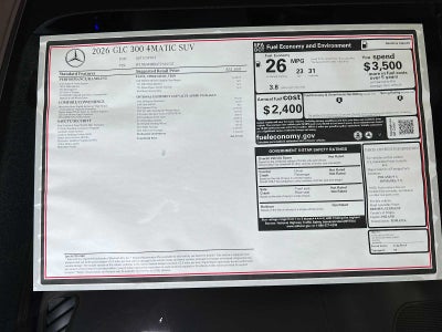 2026 Mercedes-Benz GLC GLC 300