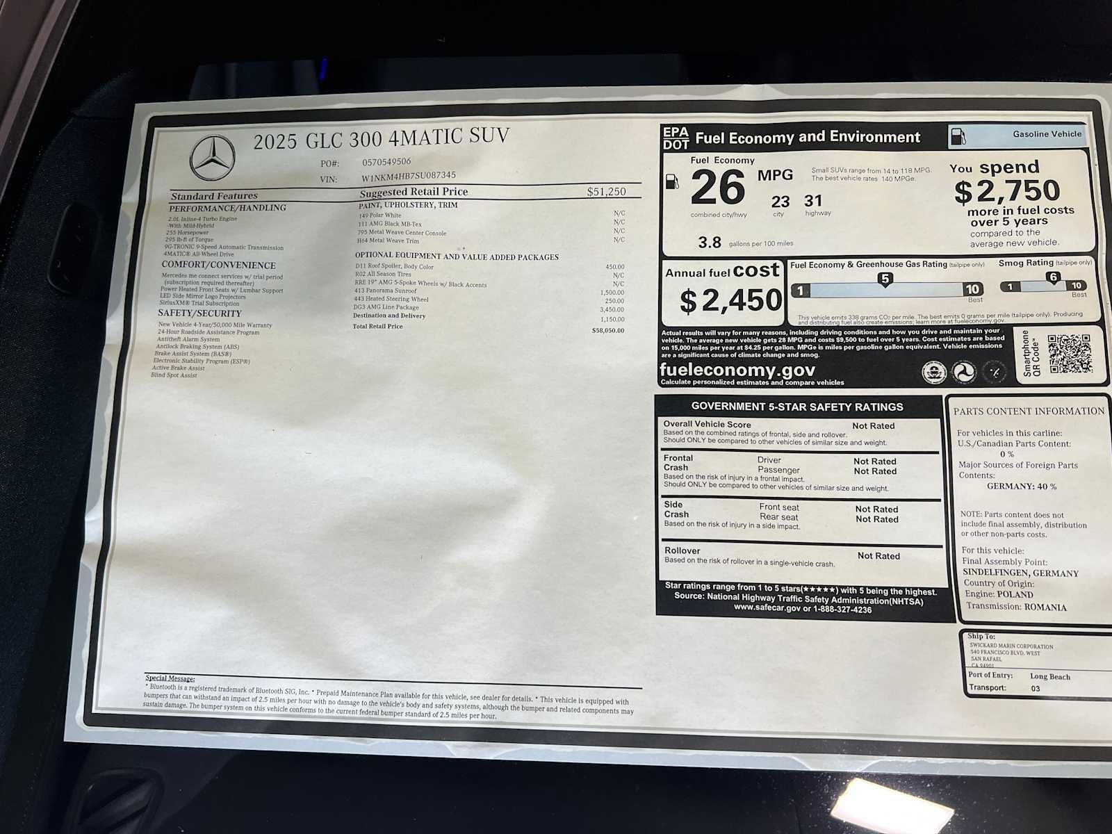 2025 Mercedes-Benz GLC GLC 300