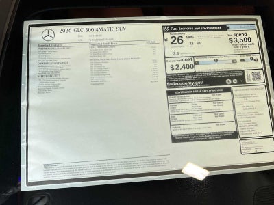 2026 Mercedes-Benz GLC GLC 300