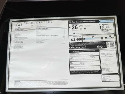 2026 Mercedes-Benz GLC GLC 300