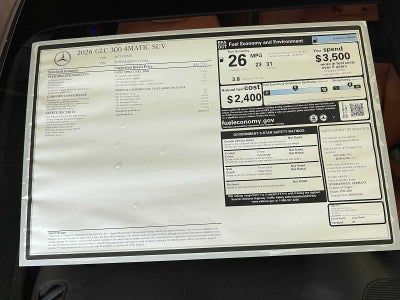 2026 Mercedes-Benz GLC GLC 300