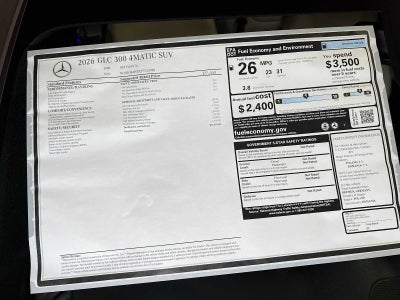 2026 Mercedes-Benz GLC GLC 300