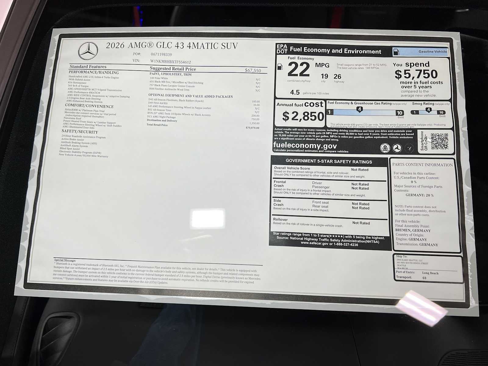 2026 Mercedes-Benz GLC AMG® GLC 43