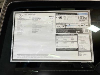 2026 Mercedes-Benz G-Class AMG® G 63