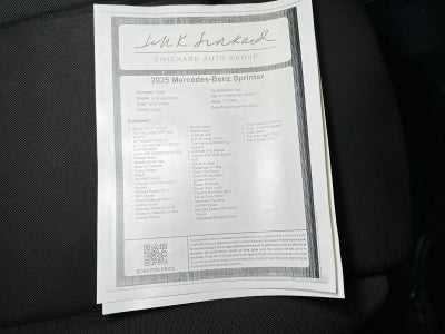 2025 Mercedes-Benz Sprinter 2500 Standard Roof I4 Diesel 144" RWD