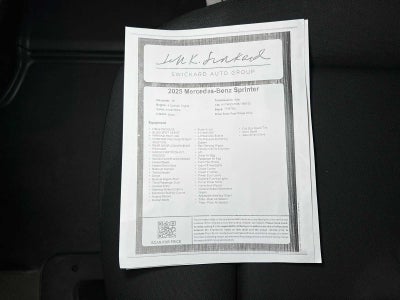 2025 Mercedes-Benz Sprinter 2500 High Roof I4 Diesel HO 170" RWD