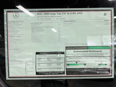 2025 Mercedes-Benz Sprinter 2500 High Roof I4 Diesel HO 170" AWD