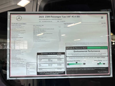 2025 Mercedes-Benz Sprinter 2500 Standard Roof I4 Diesel HO 144" RWD