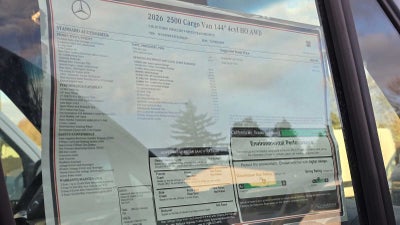 2026 Mercedes-Benz Sprinter 2500 Standard Roof I4 Diesel HO 144" AWD