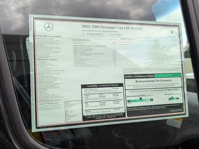 2025 Mercedes-Benz Sprinter 2500 Standard Roof I4 Diesel HO 144" RWD