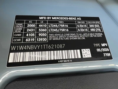 2026 Mercedes-Benz Sprinter Crew 2500 Standard Roof I4 Diesel HO 144 AWD