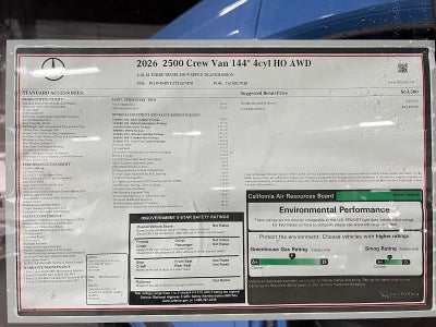 2026 Mercedes-Benz Sprinter Crew 2500 Standard Roof I4 Diesel HO 144 AWD