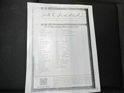 2025 Mercedes-Benz Sprinter Cargo Van 2500 Standard Roof I4 Diesel 144" RWD