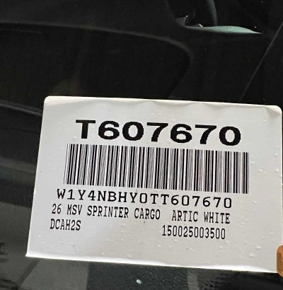 2026 Mercedes-Benz Sprinter 2500 Standard Roof I4 Diesel HO 144 RWD