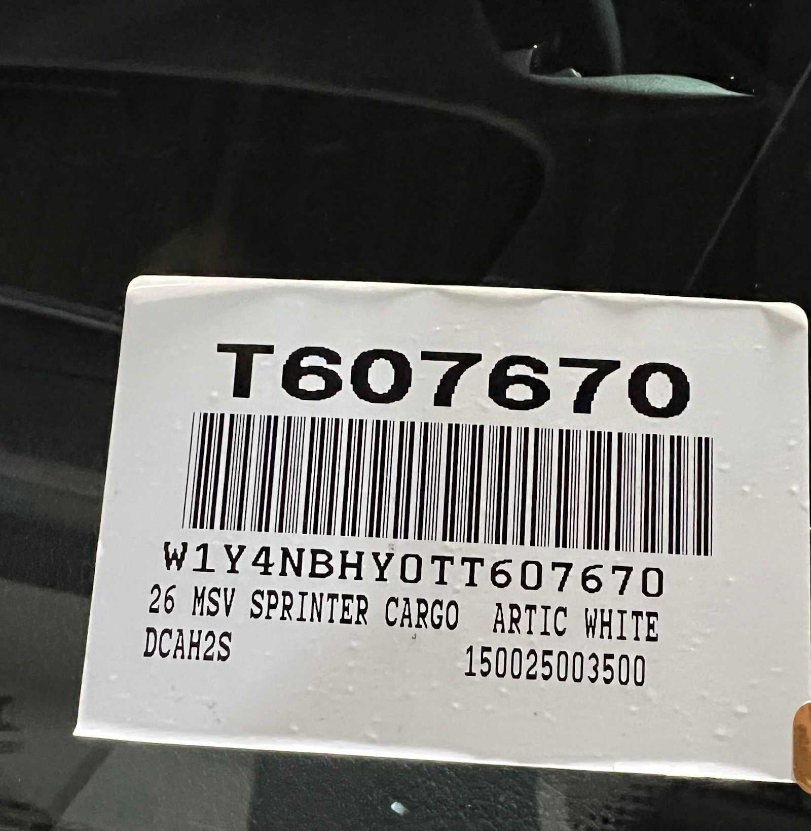 2026 Mercedes-Benz Sprinter 2500 Standard Roof I4 Diesel HO 144 RWD