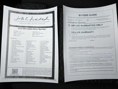 2025 Mercedes-Benz Sprinter Cargo Van 2500 Standard Roof I4 Diesel HO 144" RWD