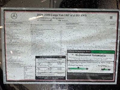 2026 Mercedes-Benz Sprinter 2500 Standard Roof I4 Diesel HO 144" AWD