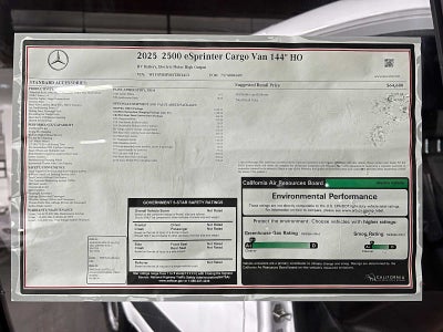 2025 Mercedes-Benz eSprinter Cargo Van 2500 Standard Roof HO 144 RWD