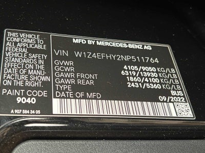 2022 Mercedes-Benz Sprinter Passenger Van 2500 Standard Roof V6 144 RWD