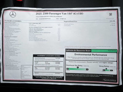 2025 Mercedes-Benz Sprinter Passenger Van 2500 Standard Roof I4 Diesel HO 144" RWD