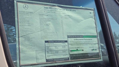 2026 Mercedes-Benz Sprinter 2500 Standard Roof I4 Diesel HO 144 AWD