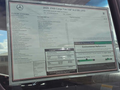 2026 Mercedes-Benz Sprinter 2500 Standard Roof I4 Diesel HO 144 AWD