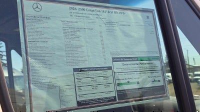 2026 Mercedes-Benz Sprinter 2500 Standard Roof I4 Diesel HO 144 AWD