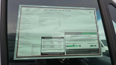 2026 Mercedes-Benz Sprinter 2500 Standard Roof I4 Diesel 144" RWD