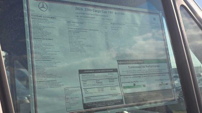2026 Mercedes-Benz Sprinter 2500 Standard Roof I4 Diesel HO 144" RWD