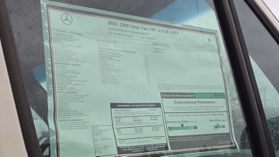 2025 Mercedes-Benz Sprinter Cargo Van 2500 Standard Roof I4 Diesel HO 144" AWD