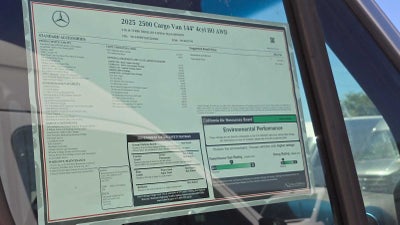 2025 Mercedes-Benz Sprinter Cargo Van 2500 Standard Roof I4 Diesel HO 144 AWD