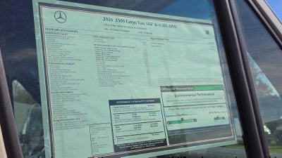 2026 Mercedes-Benz Sprinter 2500 Standard Roof I4 Diesel HO 144 AWD