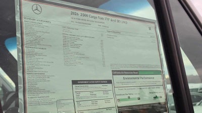 2026 Mercedes-Benz Sprinter 2500 High Roof I4 Diesel HO 170 AWD